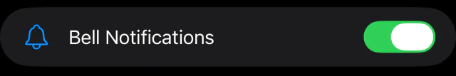Bell Notifications enabled in Muxly Settings