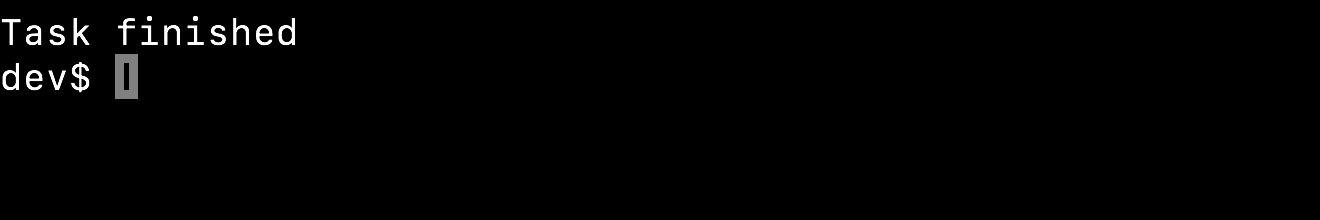 Task finished in the same tmux window after reconnecting